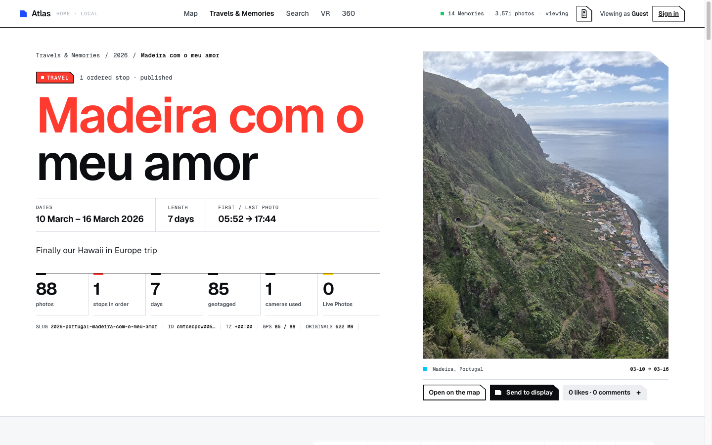 Madeira Memory overview