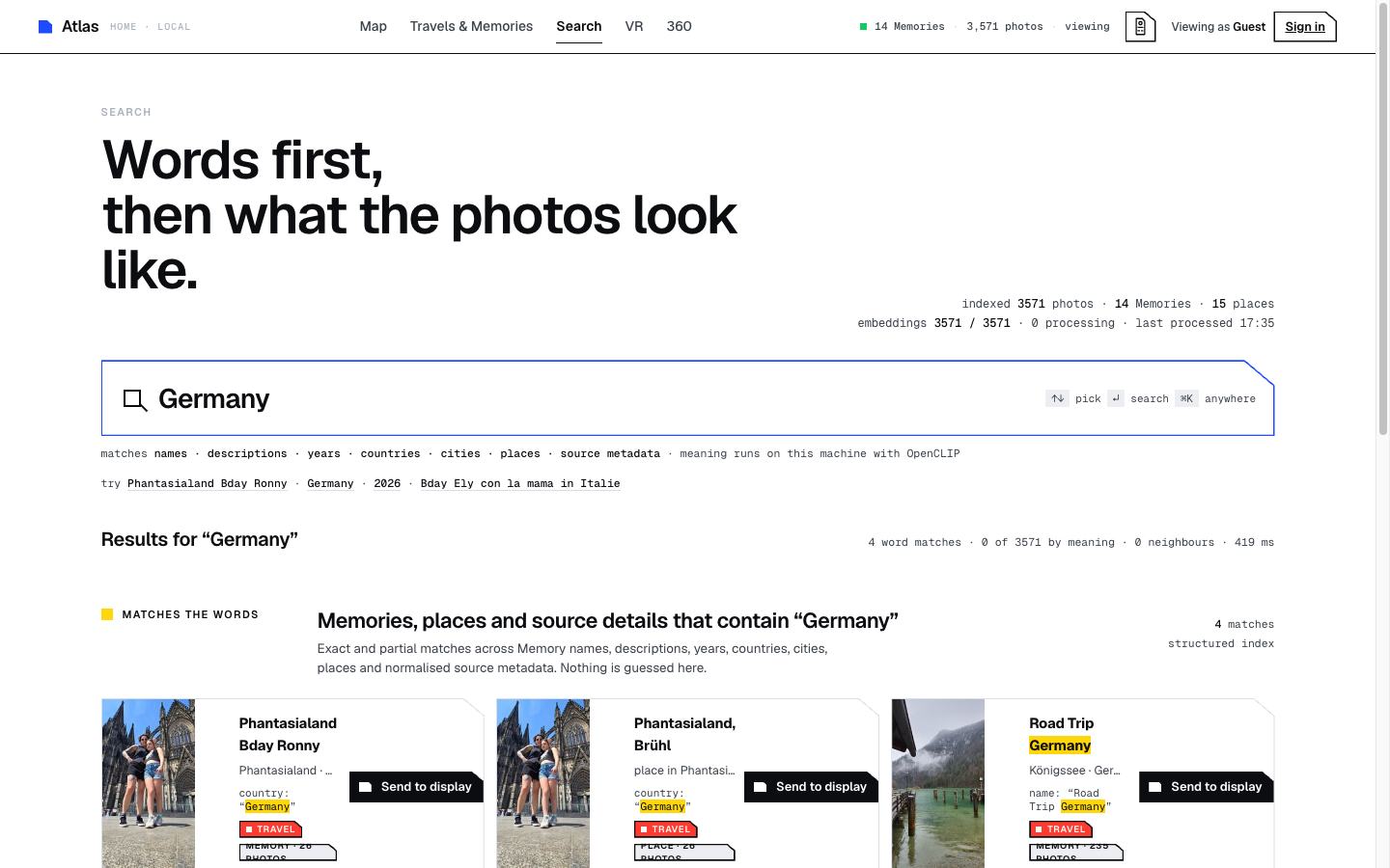 Structured Atlas search results for Germany