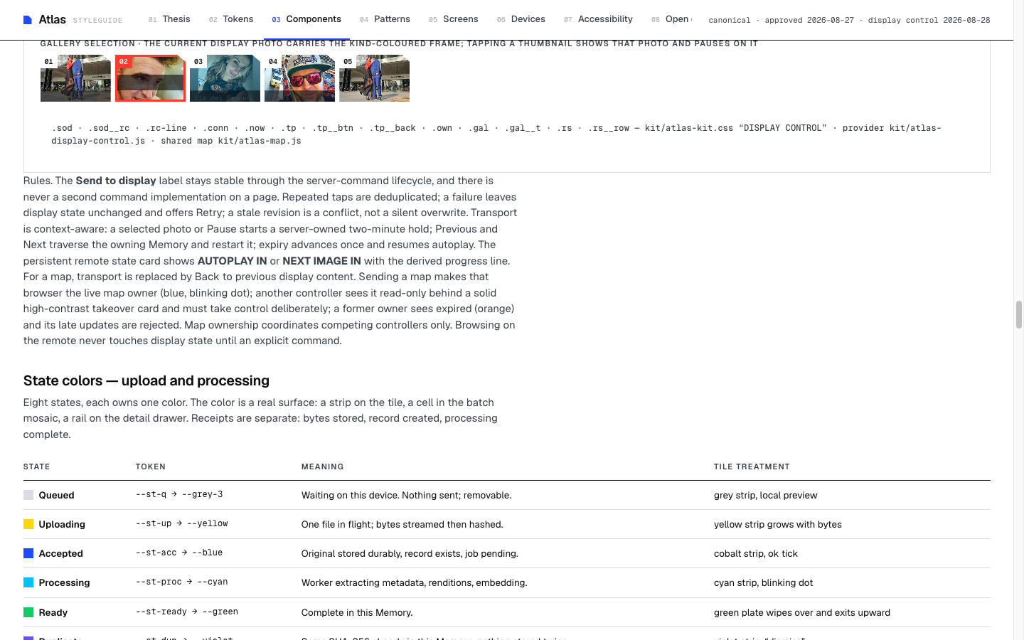 Atlas upload and processing lifecycle states