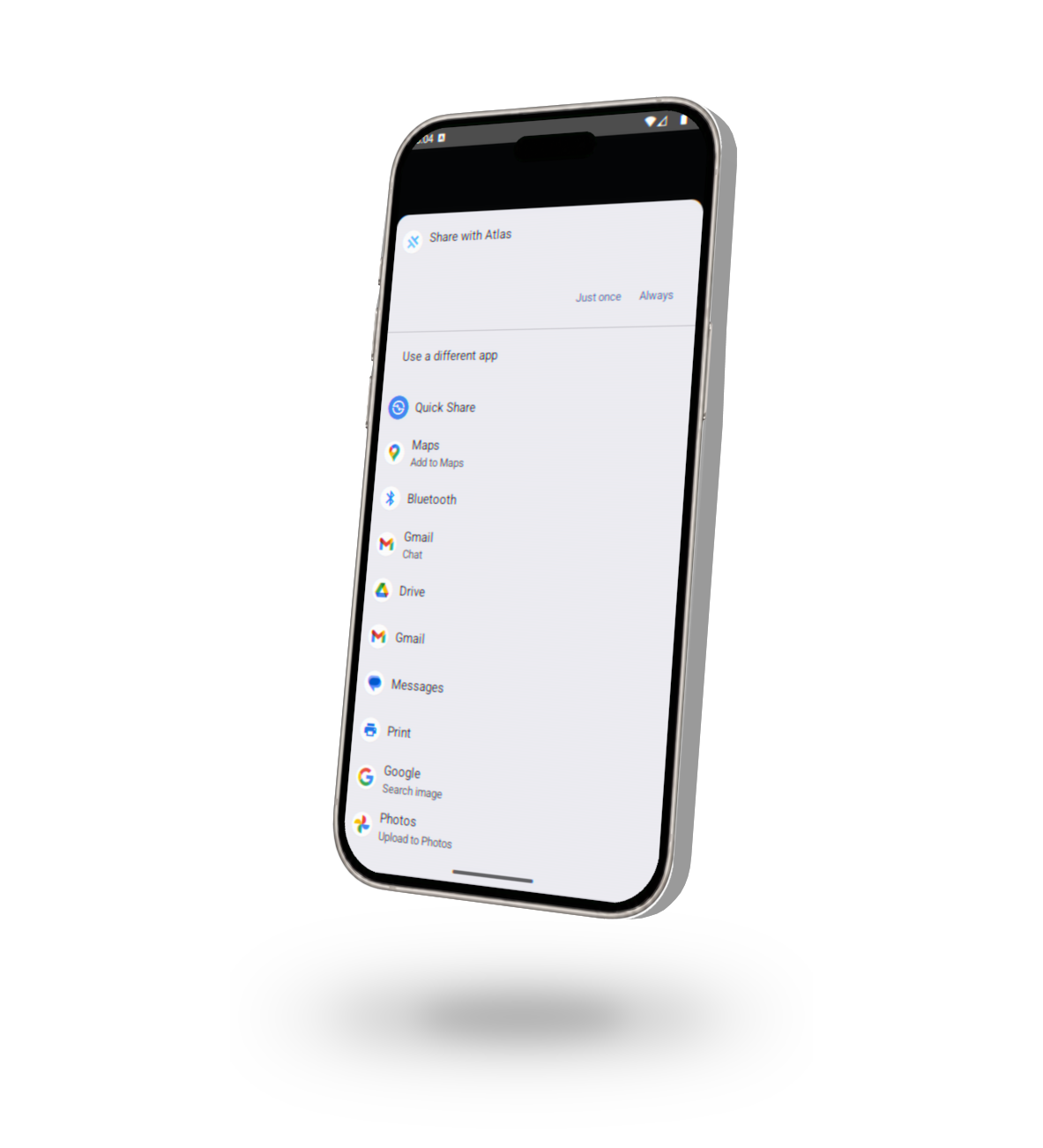Atlas Android share flow