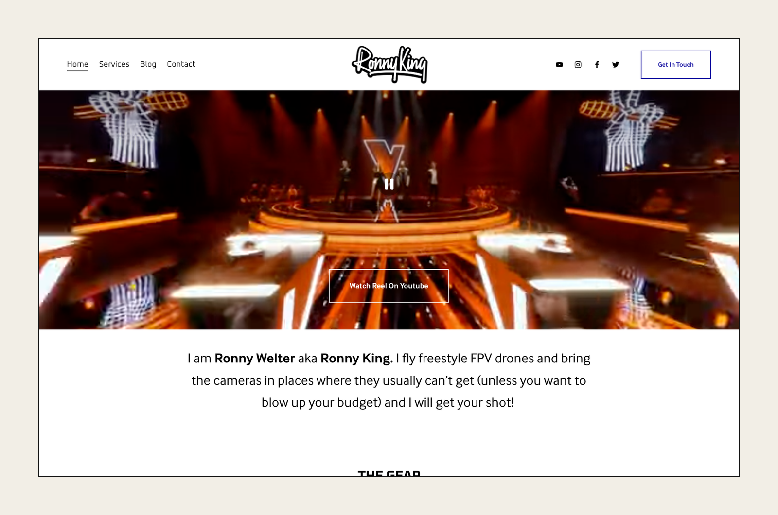 Archived Squarespace homepage before the rebuild